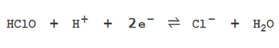 The formula of oxidation reaction